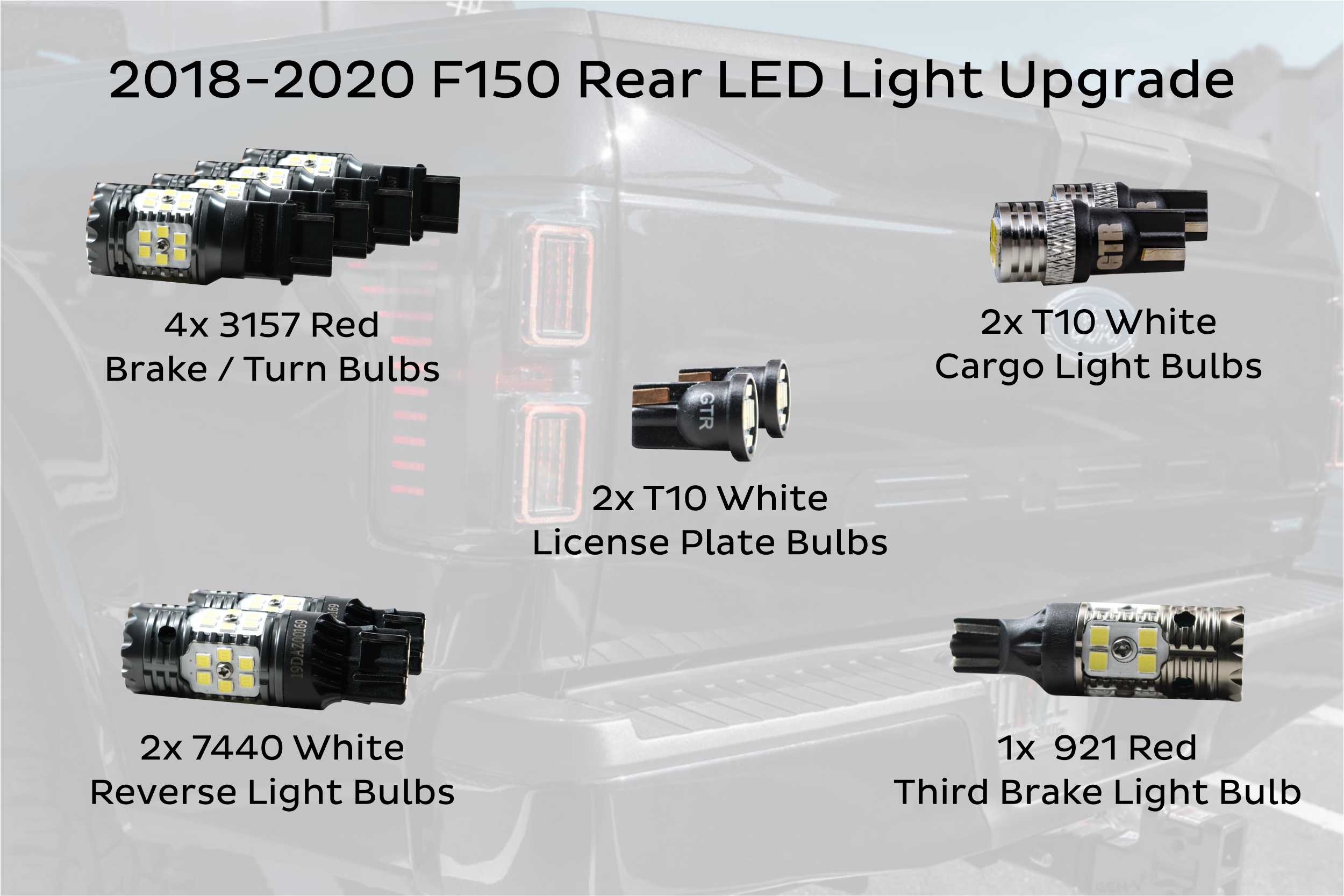 18 20 F150 Rear LED Upgrade Kit TRS LEDK 1001